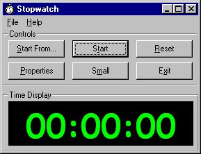 Stopwatch Screen Shot